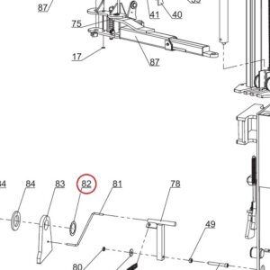 Direct Lift 30400-5031 Washer for BP9, PRO9F & HR8000 Carriage / Safety Latch Assembly - parts drawing detail