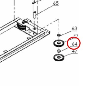 Direct Lift NH4D-1012 Bushing A / Bushing F (Spacer) - 9K Parking Wider V & PP9+ 9K 4-Post