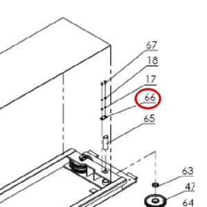 Direct Lift NH4D-2005 Locating Plate / Stopper Bracket (Lock Plate) - 2-Column 10K, 7K & 9K 4-Post
