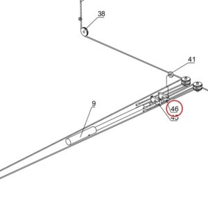 Direct Lift H4D-5004 Cable Lock Plate B for 7K, DP-7 & PP8S 4-Post Parking Lifts - parts drawing detail