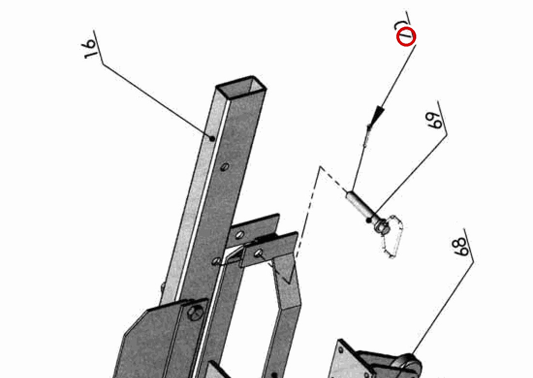 Direct Lift H4D-5006-03 Cotter Pin / Hairpin Clip for Caster Kits — 8K, DP-7 & PP8+ 4-Post Lifts