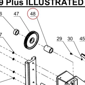 Direct Lift NH4D-1013 Bushing B - 9K Parking Wider V & PP9+ 9K 4-Post - parts drawing detail