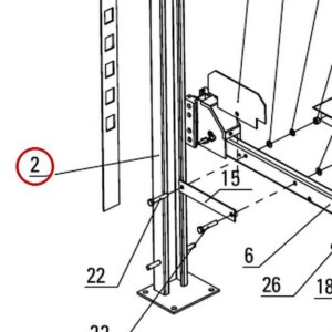 DIT8P1100 direct-lift-pp8-long-general-illustrated-parts-list item 2