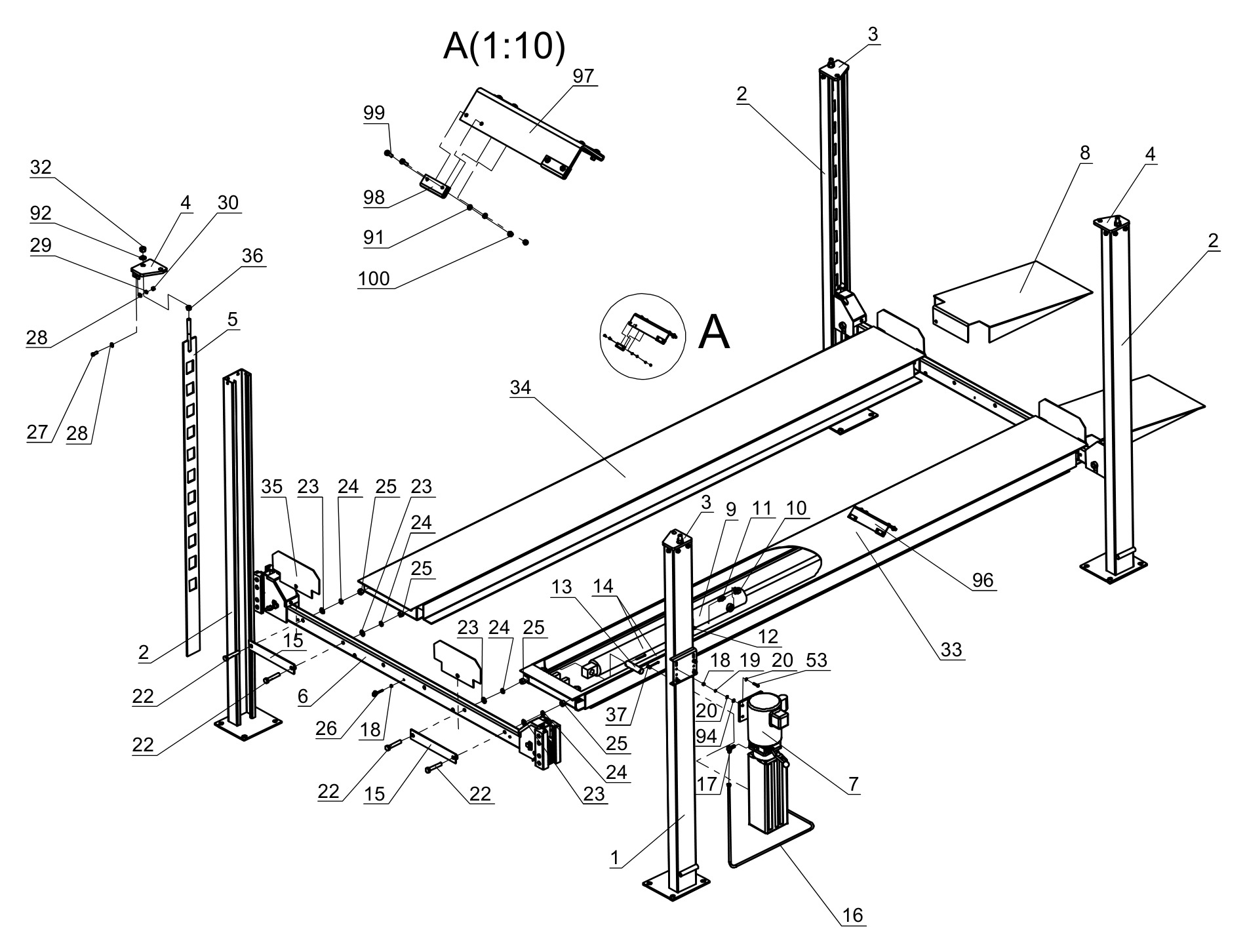 Direct Lift PP8+ General Illustrated Parts List Direct Lift PP8+ General Illustrated Parts List