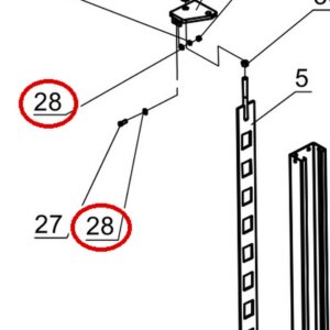Direct Lift B41-12 12mm Flat Washer for CR14, I12 & 2-Post 10K Lifts