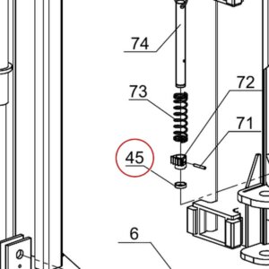 Direct Lift PV10-2001 Pipe - Pro 10 / PRO-V10 / PV10 2-Post 10K Lift - parts drawing detail
