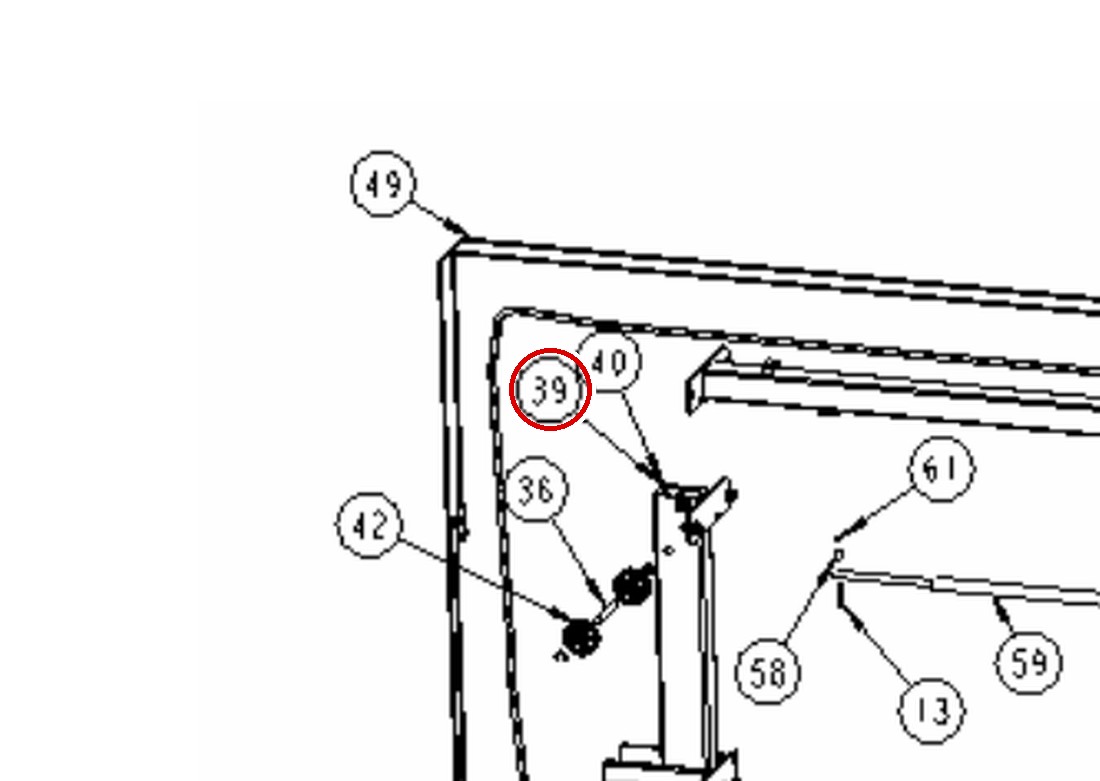 Forward Lift 1070800 DP10 Cylinder Mount / Upright Assembly, Standard Height - DP10 10K 2-Post