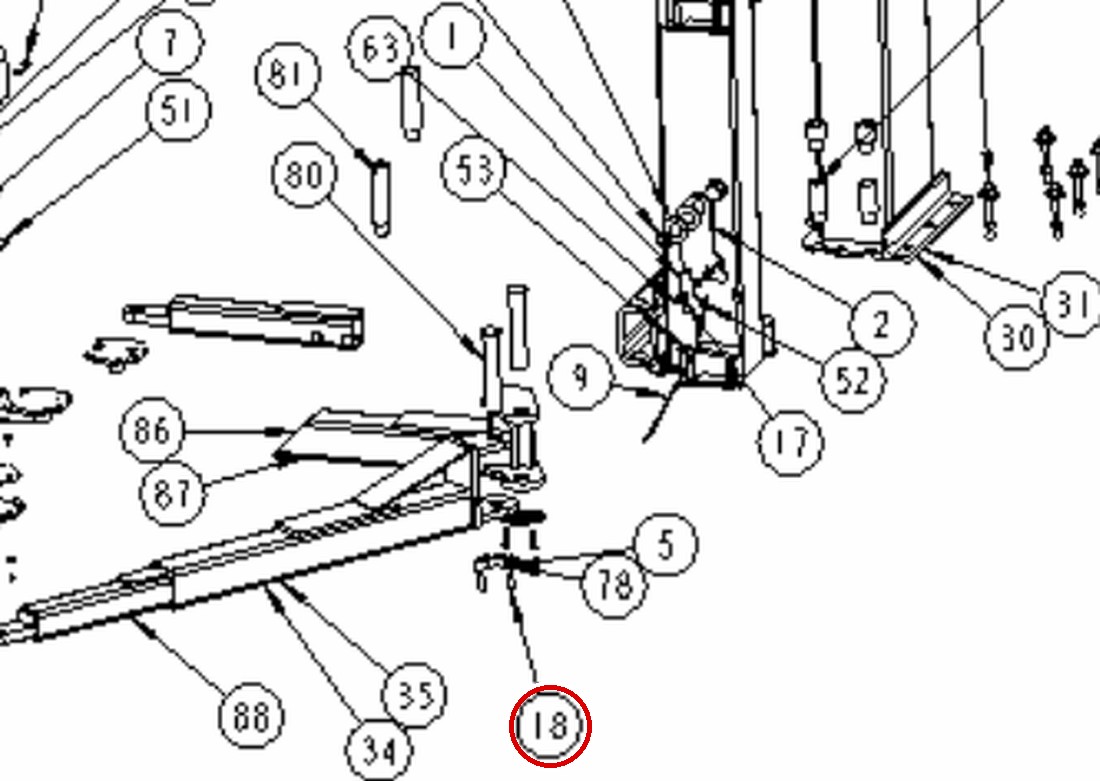 Forward Lift 912061 Hex Head Cap Screw 3/8"-16 x 1-1/2" Grade 5 Plated for I10, DP10 Arm & Adapter Assembly (DP10 item 18)