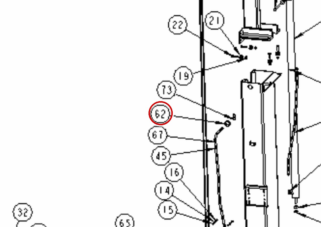 Forward Lift 991491 Rubber Grommet for All 2-Post Lifts (I10 / INT 10) (DP10 item 62)