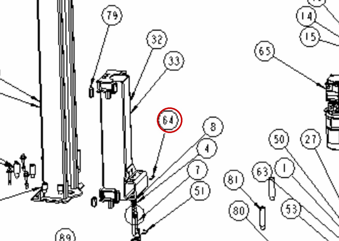 Forward Lift 991504 Snap Ring, 3/4" Klip-Ring (Truarc 5304-0075) for AJ 6000, I10 / INT 10 (DP10 item 64)