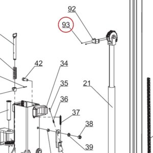 Lift Parts B23-4×8 M4×8 Cross Screw for PRO9F 9K Floor Plate Lift - parts drawing detail