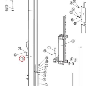 R.H. Column Weldment
